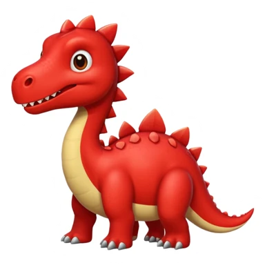 red Dinasor sticker