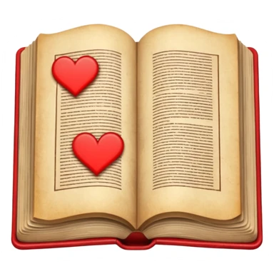 open book with completely red pages sticker