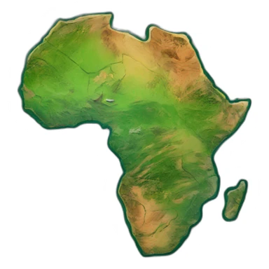 Carte d’Afrique sticker