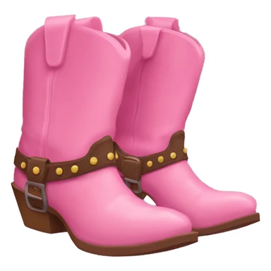 pink cowboy boot sticker