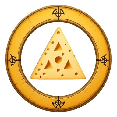 cheese occult symbol sticker