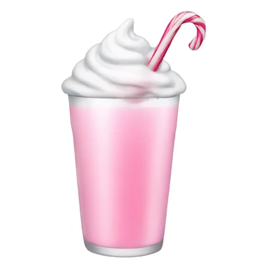 Pastell pink asthetic clean Christmas drink sticker