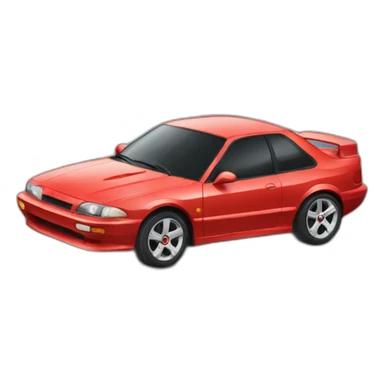 a car drifting sticker