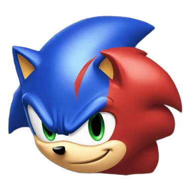 sonic red sticker