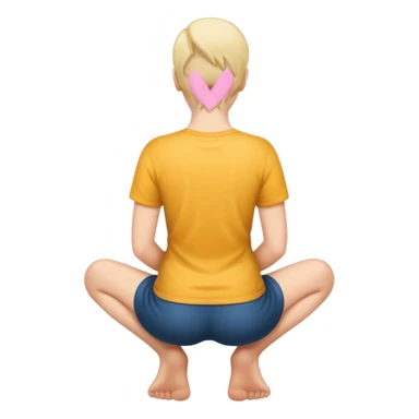 Hands on knees from behind sticker