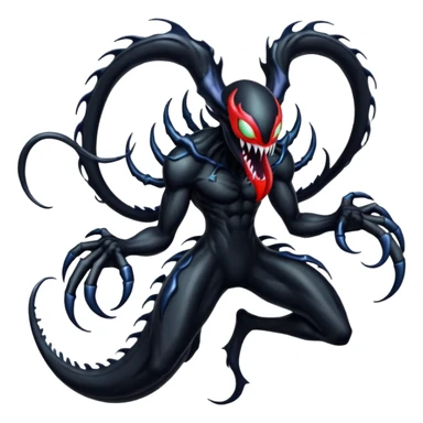 Venom at-Yveltal-Lunala-Fakémon-hybrid-creature (full body)  sticker