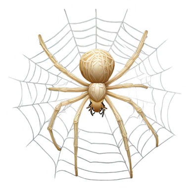 Spider in its webs sticker