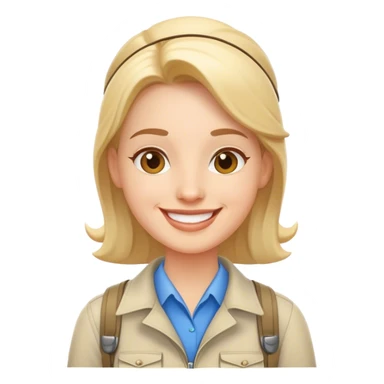 Guia turista blanco sticker