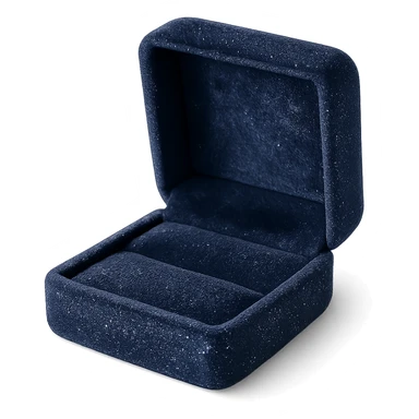 sparkly velvet jewelry box sticker