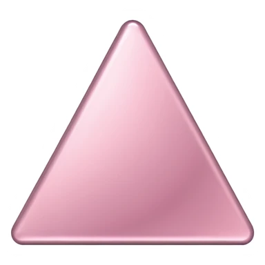 metallic light pink 3d triangle sticker