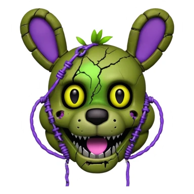 Spring trap fnaf 3 sticker
