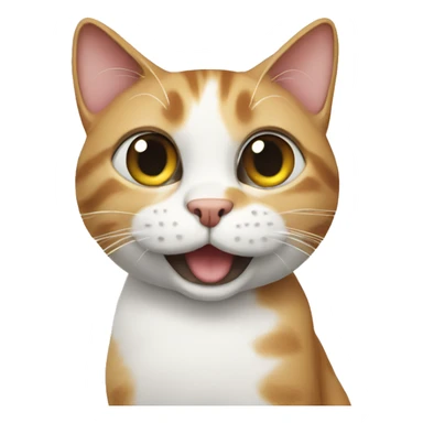 cat saying hello sticker