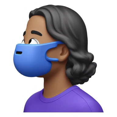 apple airpods max blue and violet color sticker