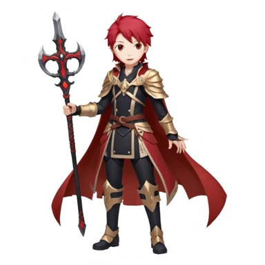 Diluc Ragnvindr (from Genshin Impact) (full body) sticker