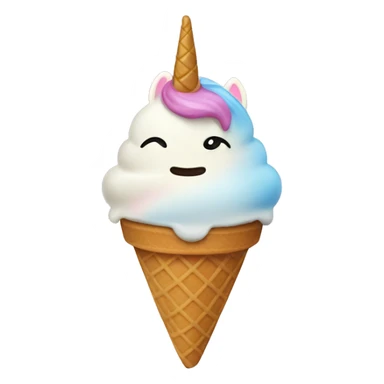 Unicorn ice cream  sticker