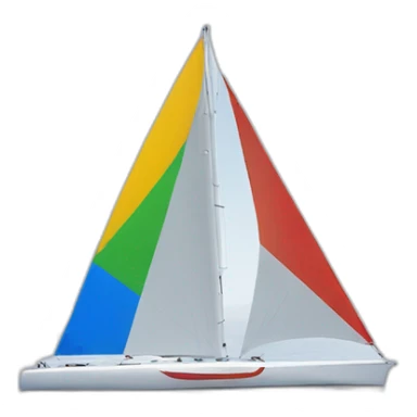 google chrome logo on a sailing racing boat sticker