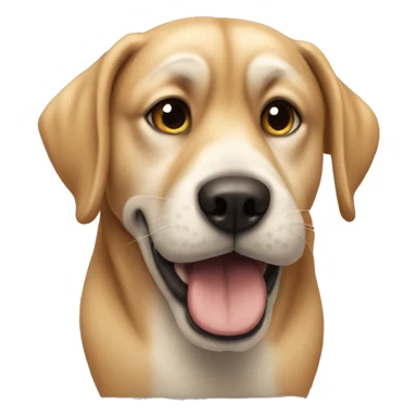 dog looking very fucking stupid like for real actually idiotic sticker