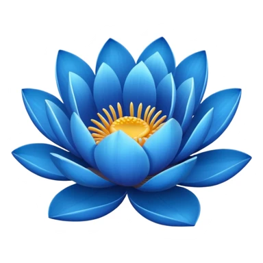 Blue lotus sticker