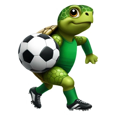 Footballer turtle sticker