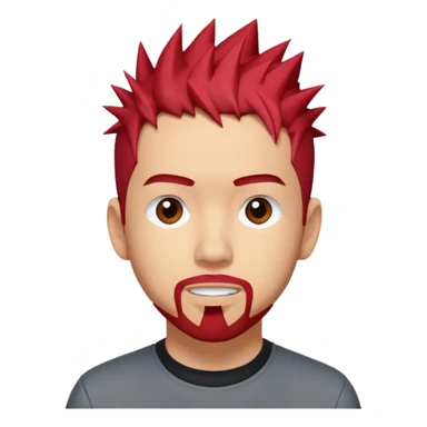 Mike Shinoda red spike hair sticker