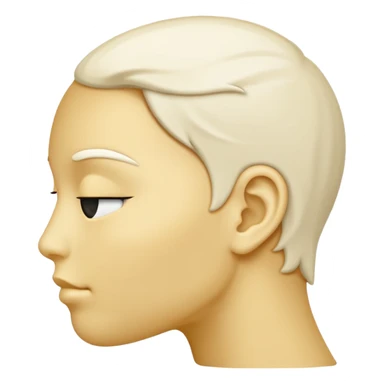 silhouette ivory sticker