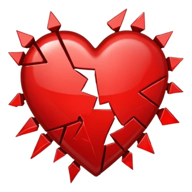 broken heart sticker