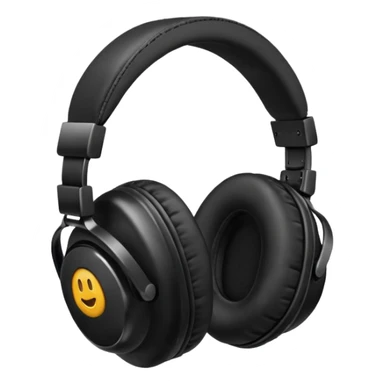 headphones with large ear cups sticker