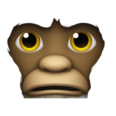 creepy sasquatch sticker