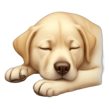 Labrador sleep sticker