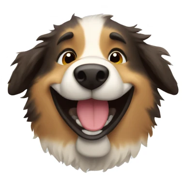 Australien Shepherd laughing  sticker