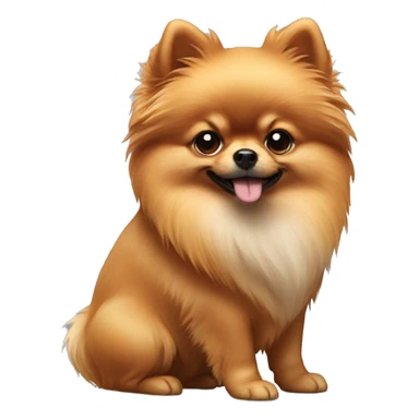Pomeranian dog from side  sticker