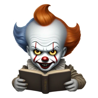 Pennywise reeding a book sticker