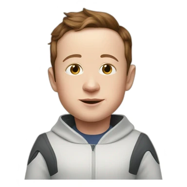 Zuckerberg and Elon musk baby sticker