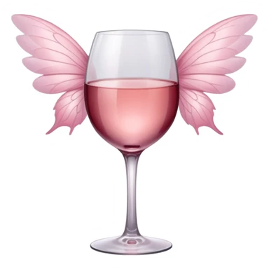 Pink fairies having a huge glass of wine sticker