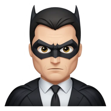 caucasian batman standing sticker