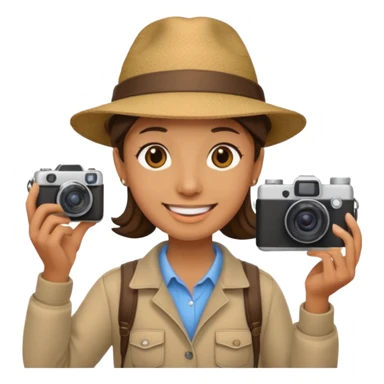 Tourist Taking Photo sticker