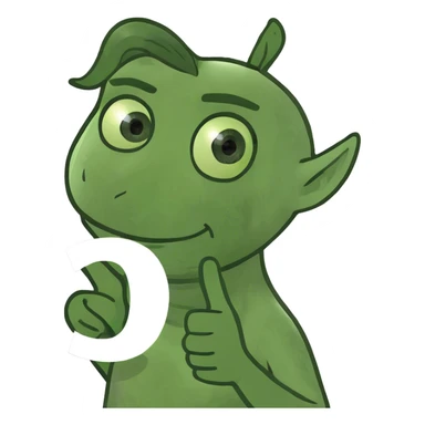 Girl doing number 1 sticker