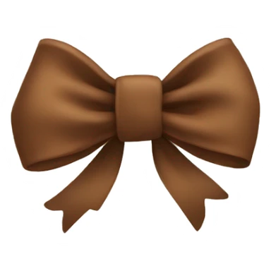 bow brown  sticker