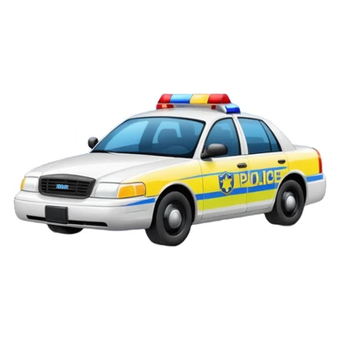 police car crime scene sticker