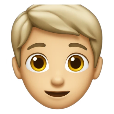 A boy giving his hear sticker