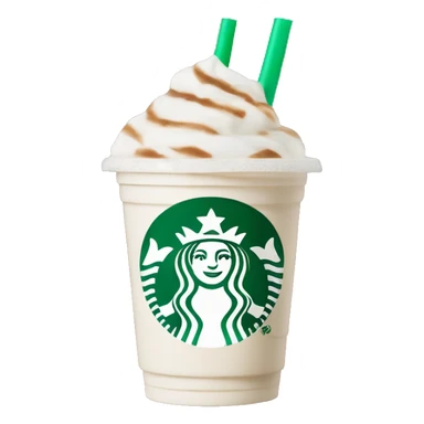 White Peppermint Starbucks Frappuccino  sticker