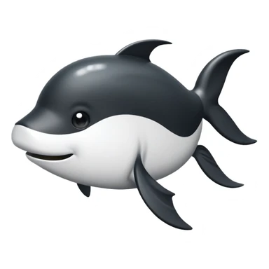 Crea un emoji de caballo de mar color blanco y negro sticker
