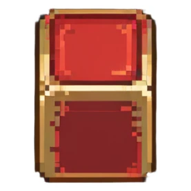 red gold ingot sticker