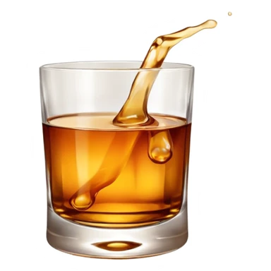 glass of whiskey sticker