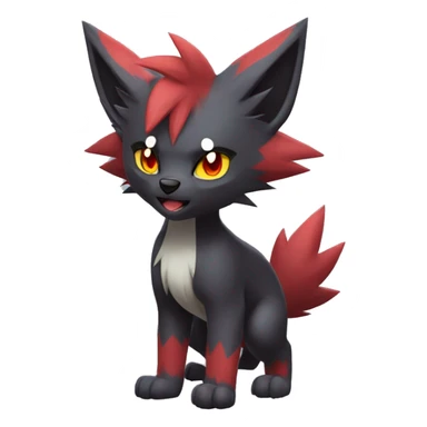Litten-Zoroark-Mightyena-Zorua full body sticker