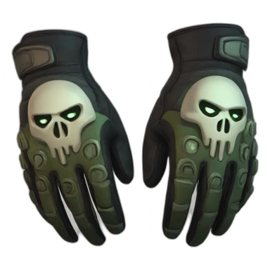 Doom Gloves sticker