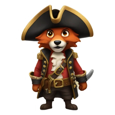 Foxy the pirate  sticker