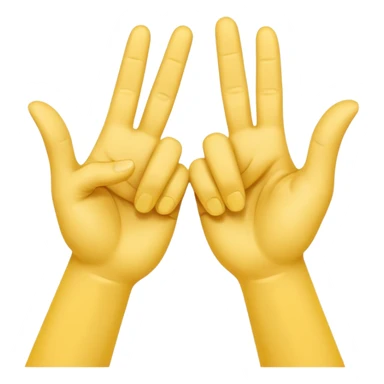 Yvl handsign yellow  sticker