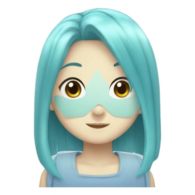 Aquamarine from oshi no ko sticker