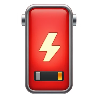 Low Battery sign sticker